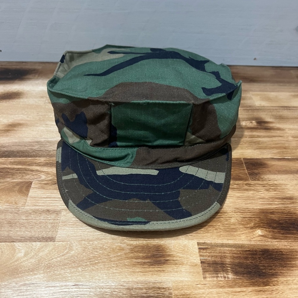 Military Cap, Utility, Woodland, Camouflage, Pattern Type II ~ X-Large